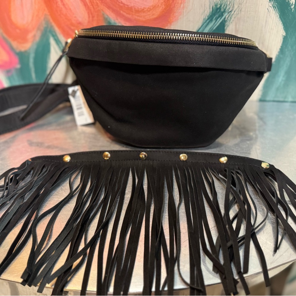 Fanny pack with removable fringe. New with tags. - Picture 3 of 4